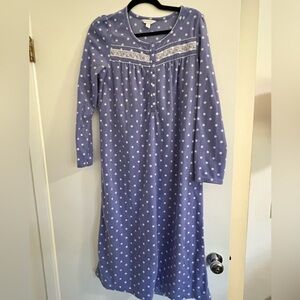 Purple Polka Dot Lightweight Nightgown